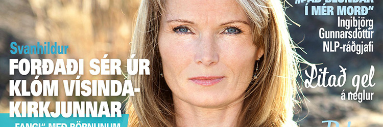 Svanhildur on the cover of Vikan magazine